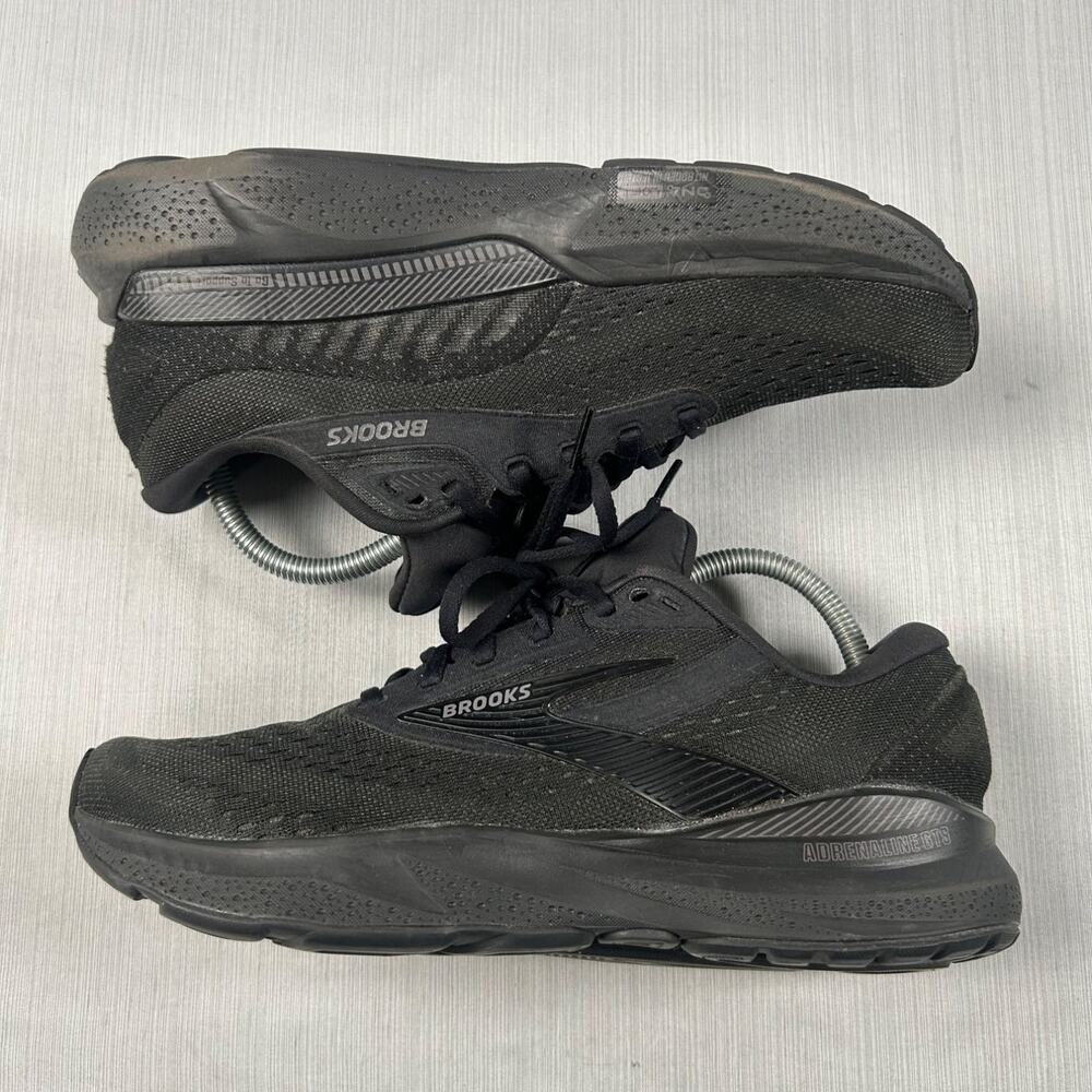 Brooks Adrenaline GTS 24 Running Shoes Womens 10 Triple Black 1204261B020